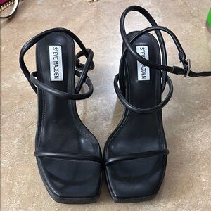 Steve Madden Black Block Heel Heels